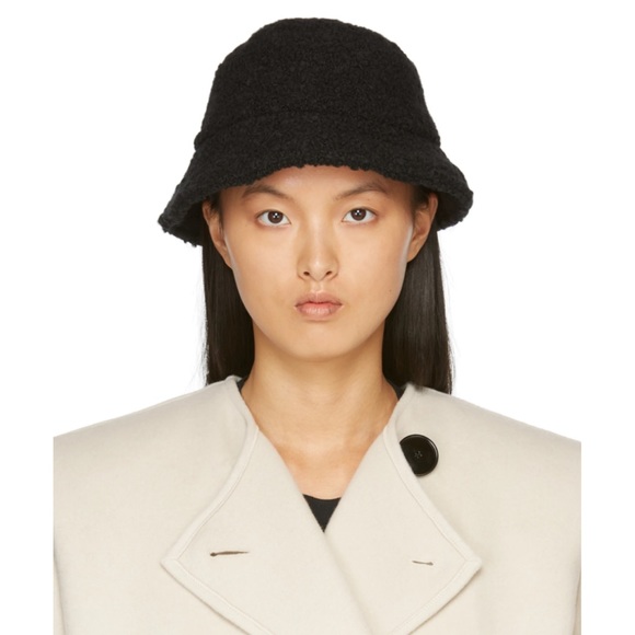 Isabel Marant Black Brushed Wool Denji Bucket Hat NWOT - Picture 2 of 3